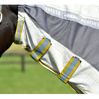 Breeze Combo Scrunch Neck - White/Grey/Yellow