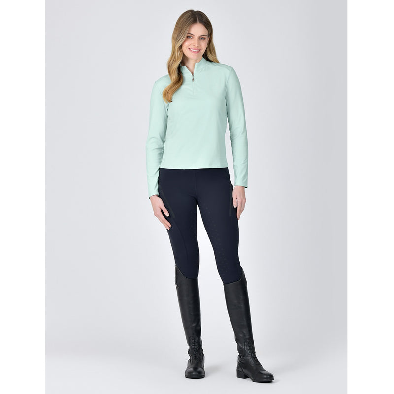 Lima Long Sleeve Riding Top - Opal Blue