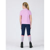 Kids Poppy Short Sleeve Polo Top - Candy Floss