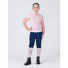 Kids Tabby Short Sleeve Riding Top - Pink Tulle