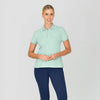 Poppy Short Sleeve Polo Top - Blue Haze