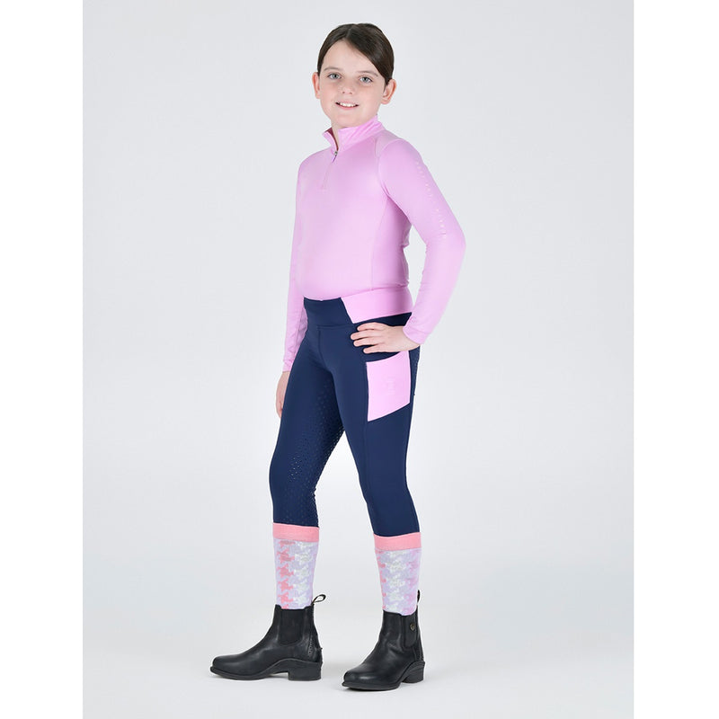 Kids Everyday Riding Tights - Naval Academy/Candy Floss