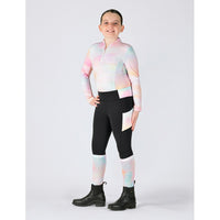 Kids Everyday Riding Tights - Black/Pastel Cloud