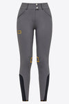 High Waist Full Grip Riding Breeches - Grey