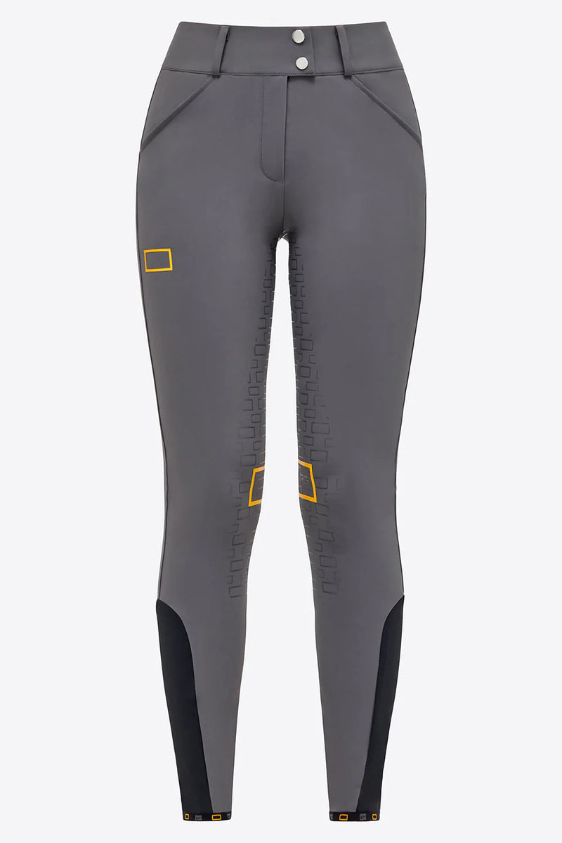 High Waist Full Grip Riding Breeches - Grey