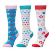 3 Pack Childs Socks - Ocean Horses