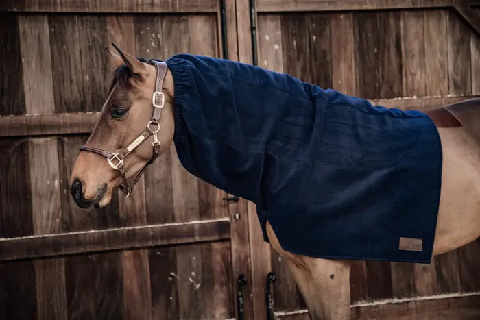 Heavy Fleece Horse Scarf - Navy