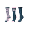 3 Pack Childs Socks - Geo Floral