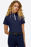 Short Sleeve Zip Training Polo - Royal Blue