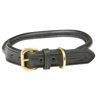 Rolled Leather Dog Collar