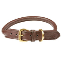 Rolled Leather Dog Collar