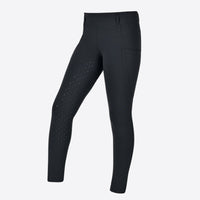 Kids Thermal Riding Tights - Black