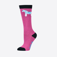 Single Pack Childs Socks - White Pony