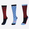 3 Pack Childs Socks - Waves Ink