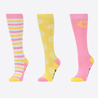 3 Pack Childs Socks - Sunshine