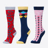 3 Pack Childs Socks - Coral Horse Shoes