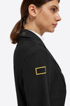 Jersey Mesh Riding Jacket - Black w Gold Logo