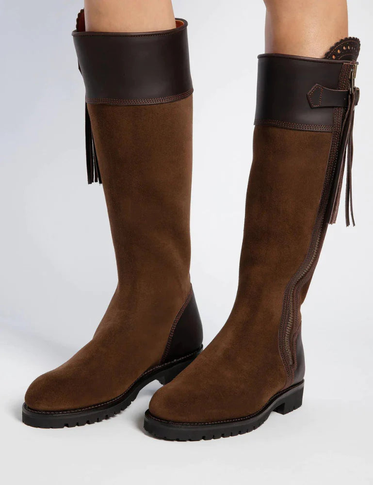 Inclement Long Tassel Boot - Dark Oak