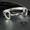 Sterling Silver Large Eggbutt Snaffle Bangle