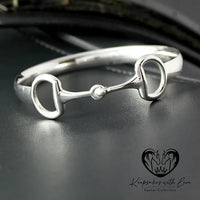 Sterling Silver Medium Eggbutt Snaffle Bangle