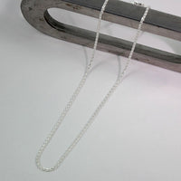 Sterling Silver Wheat Chain 50cm