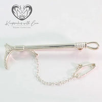 Sterling Silver Cane Stock Pin