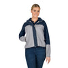 Crissy Colourblock Waterproof Jacket - Gull/Navy Academy