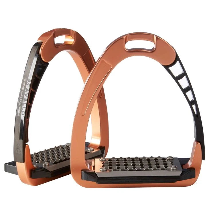 Arena AluPro Safety Stirrups - Rose Gold