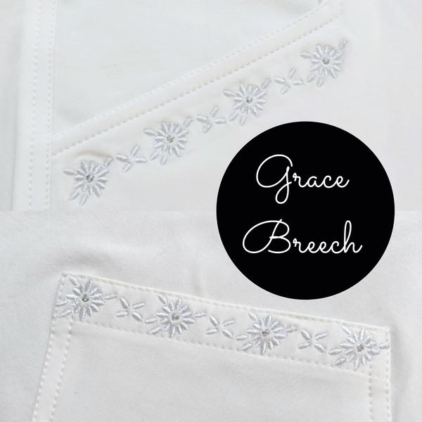 Children's Grace Breeches - White