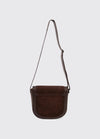 Monart Suede Saddle Bag - Cigar