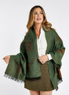 Heatherbell Tweed Stole - Dusky Green