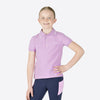 Kids Poppy Short Sleeve Polo Top - Candy Floss