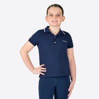 Kids Poppy Short Sleeve Polo Top - Naval Academy