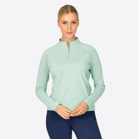 Paula Mesh Panel Top - Blue Haze