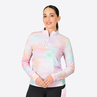 Amy Airflow Mesh Panel Top - Pastel Cloud