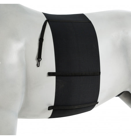 Horze Elastic Belly Guard - Horse / Black